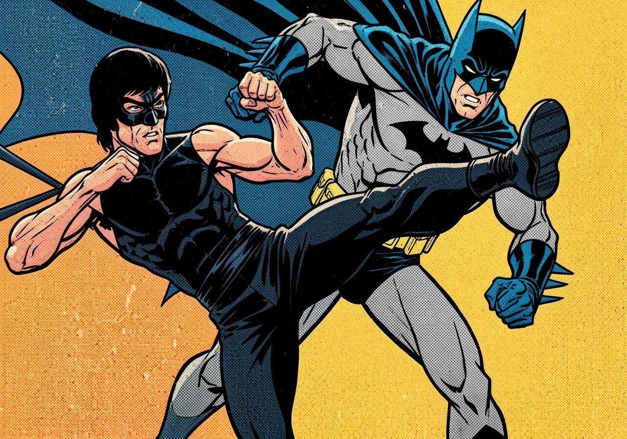 Bruce Lee as Kato in Dynamic Comic Art Style