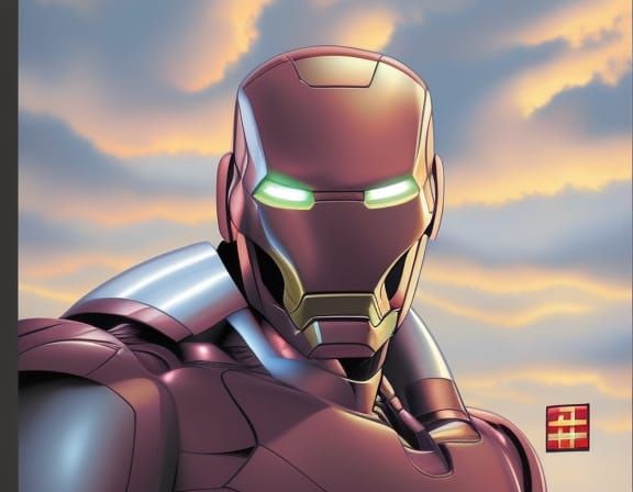 Iron Man Comic Book Art Illustration