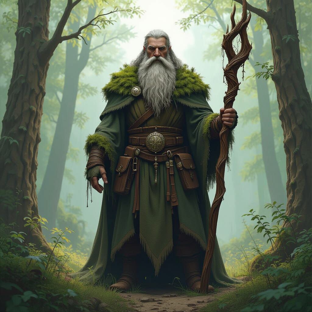 Towering Druid Knight in Primeval Forest