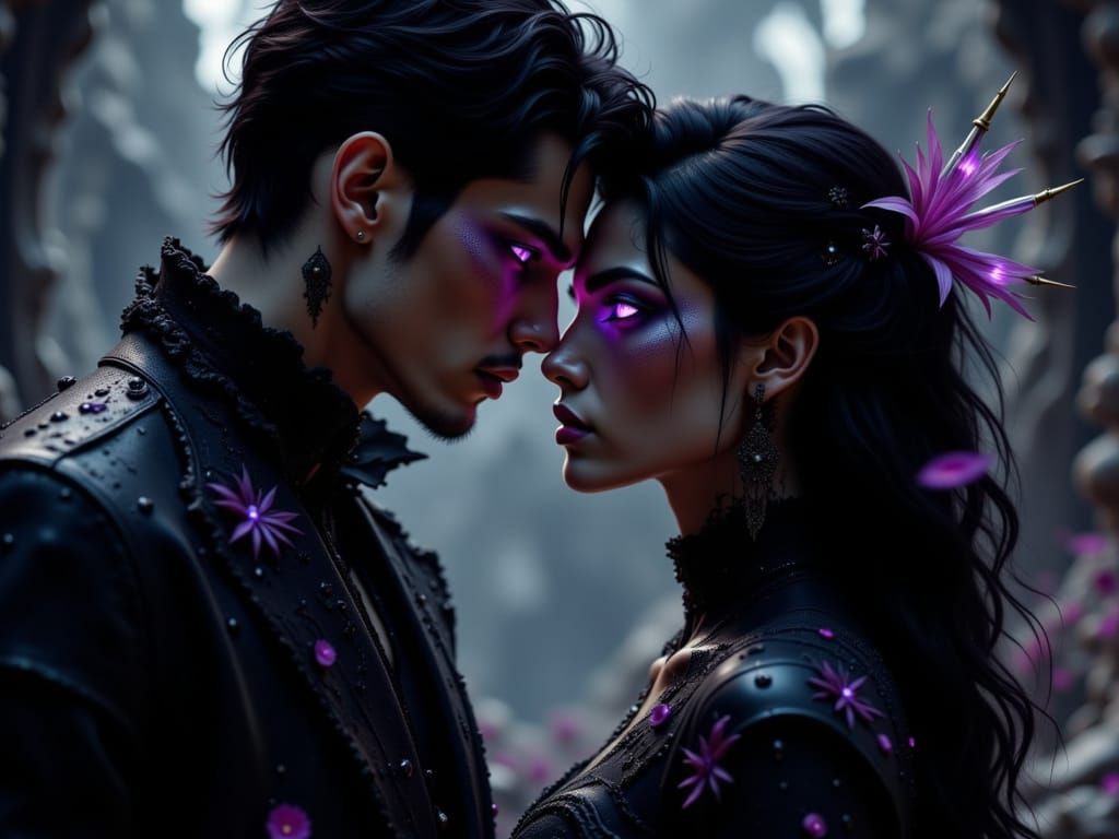 Incubus Mesmerizes Woman in Eerie Mystical Style