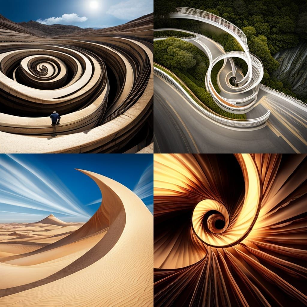 Abstract Spiral Staircase to the Unknown