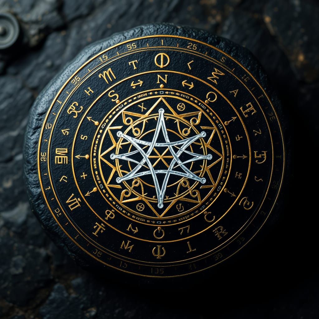Mystical Sigil Glows with Ancient Power