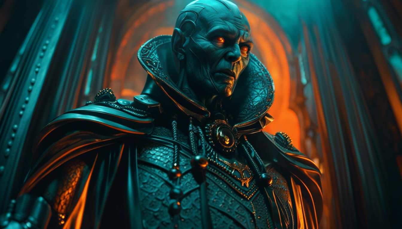 Scary Dracula Horror Inspired by Giger and Bilal