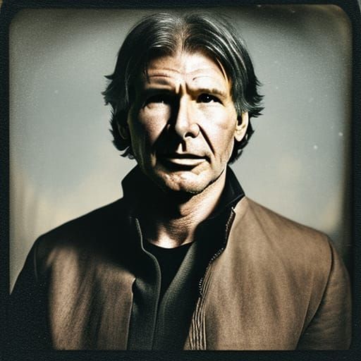 Vintage Tin-Type Portrait of a Sci-Fi Character