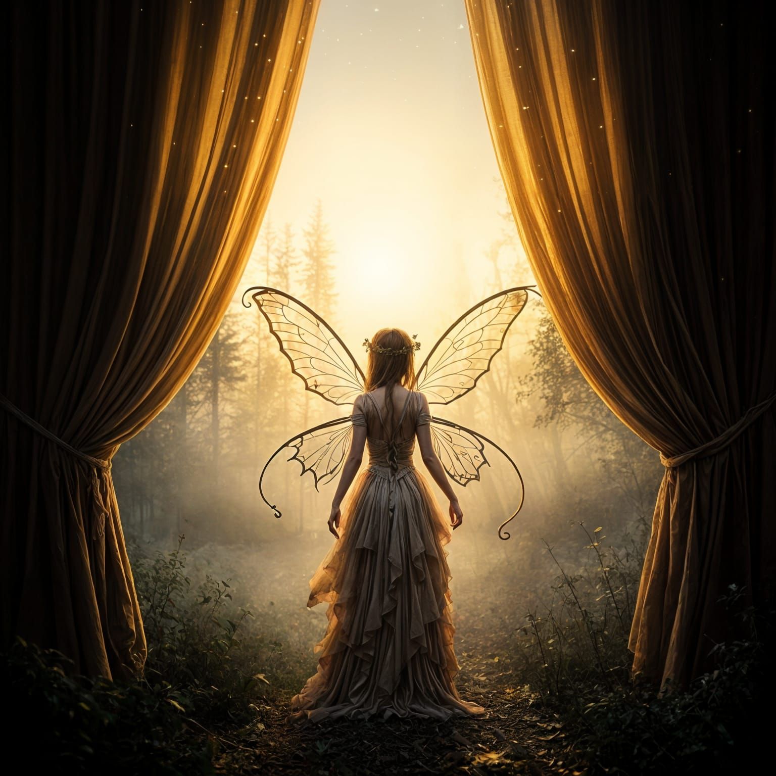 Moonlit Fae Realm in Hinterland Forest