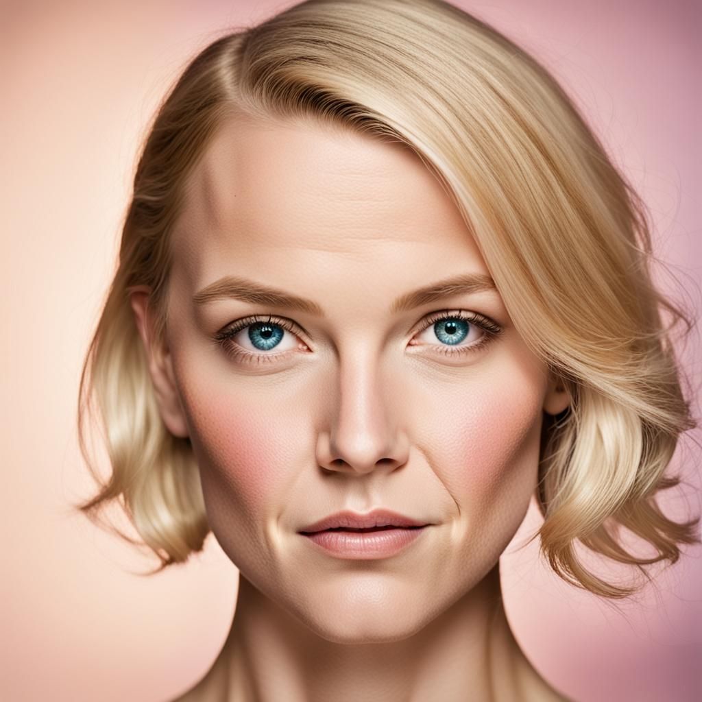 Glamorous British Woman Portrait in Photorealistic Style