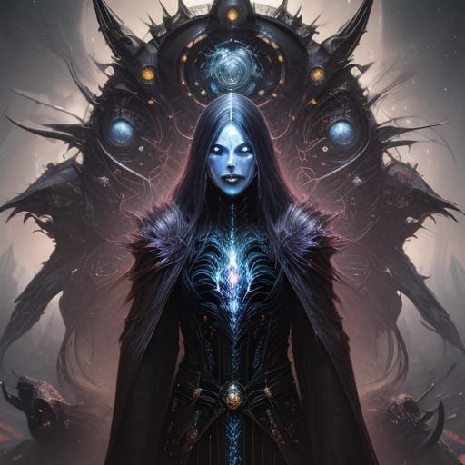 Vibrant Digital Art of a Smiling Person with Iridescent Glow