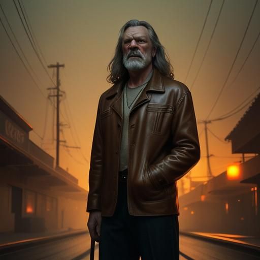 The Dude on Bowling Lane in Dreamscape Style