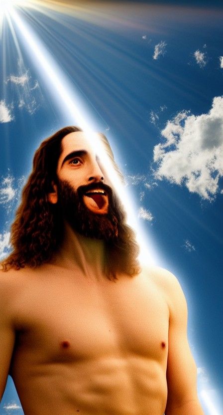 Dinosaur in Divine Sunshine