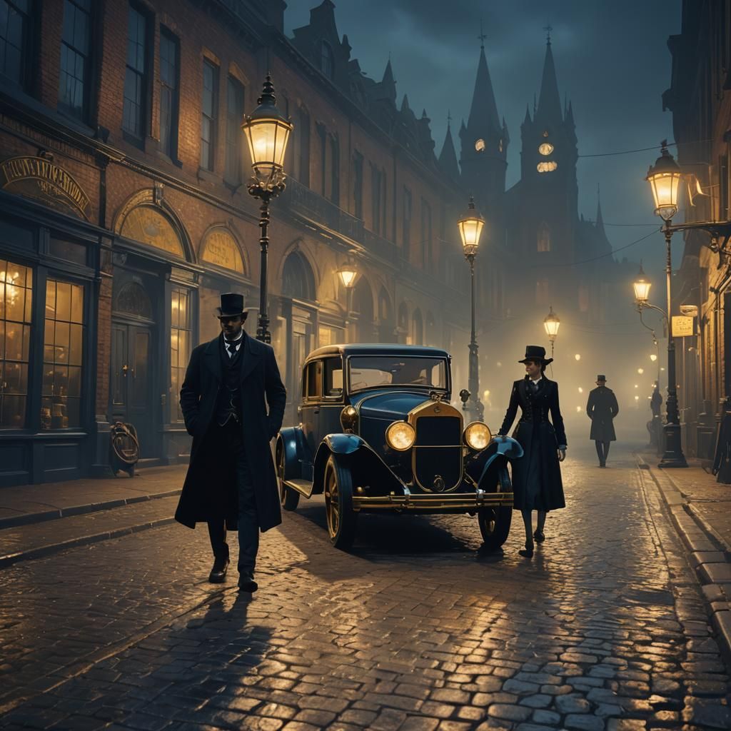 Victorian Night Walk: Fantasy Lighting and Gothic Architectu...