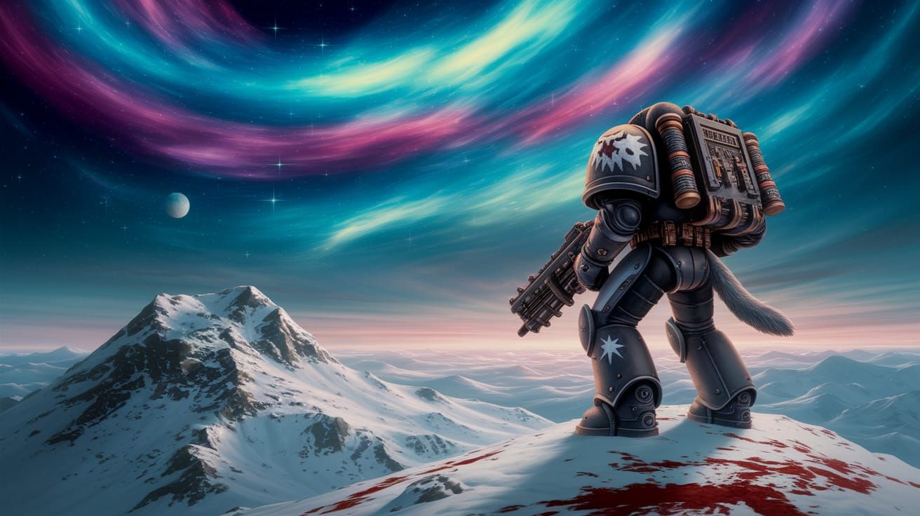 Space Wolf on Windswept Peak