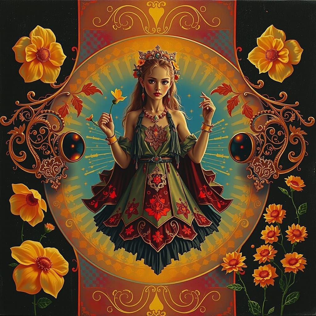 Bioluminescent Forest Figure with Glowing Skin