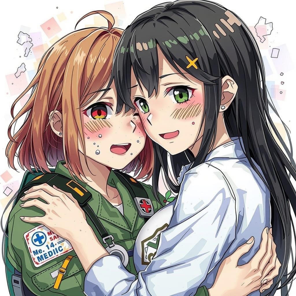 Anime Girl Offers Hope and Comfort in the Face of Devastatio...