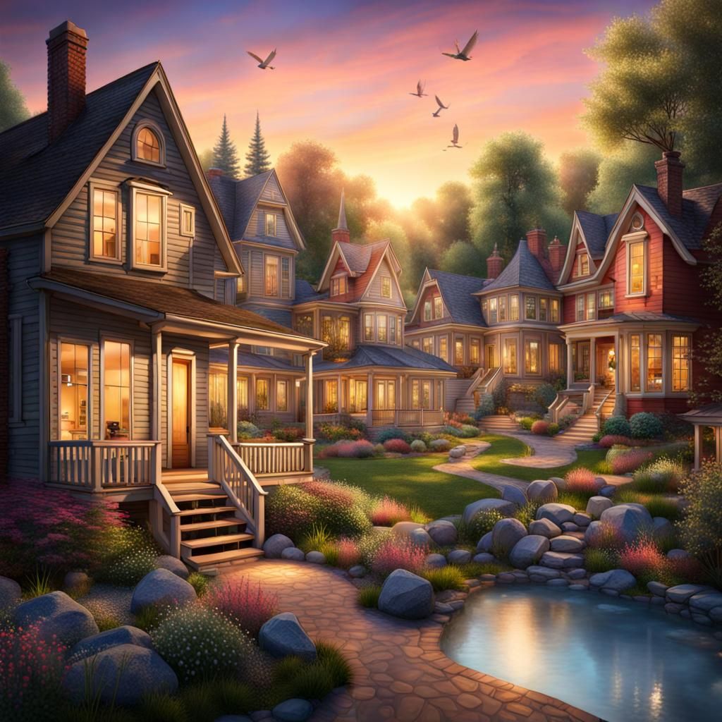 Beautiful Epic Dream Town Image