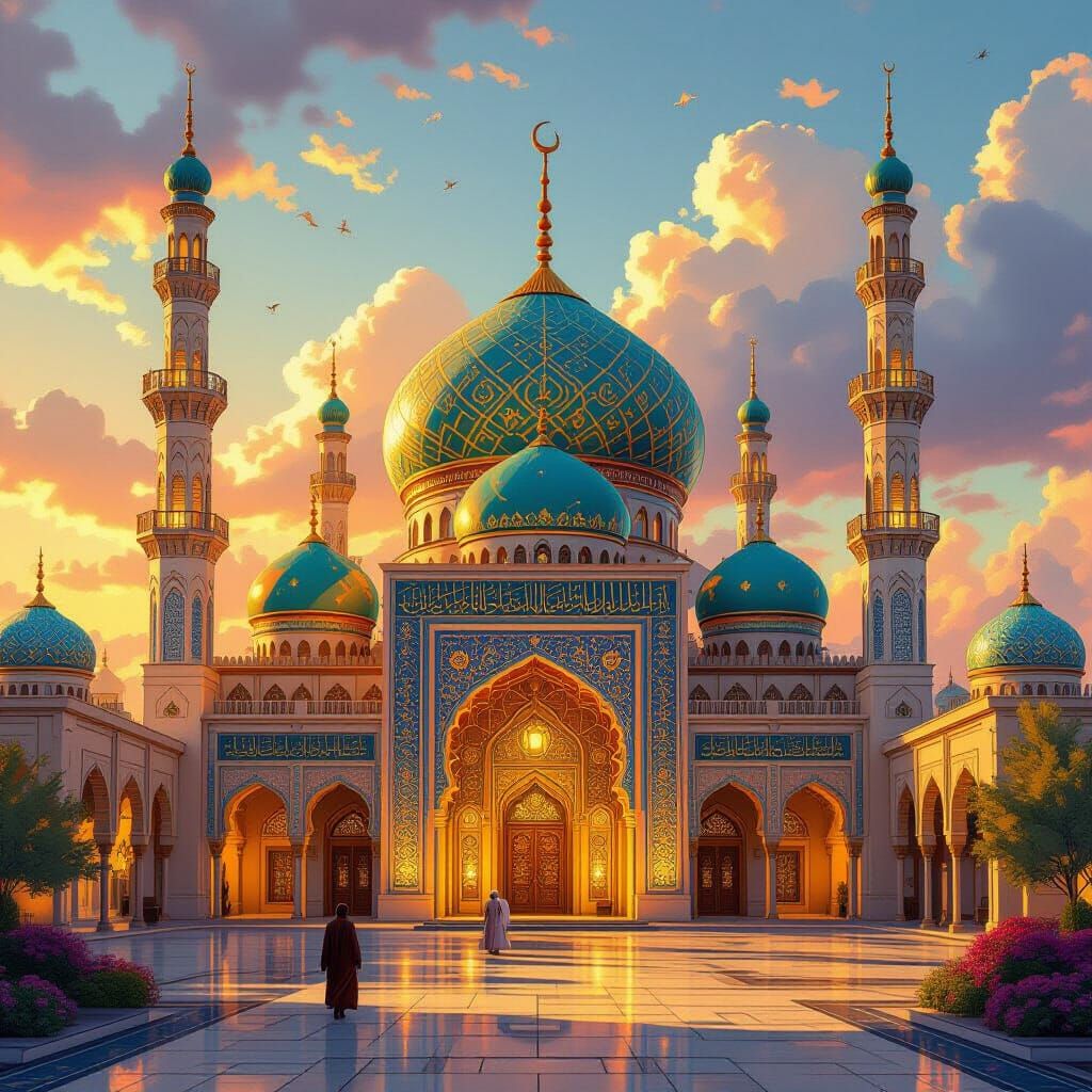 Aladdin Inspired Mosque with Islamic Architecture