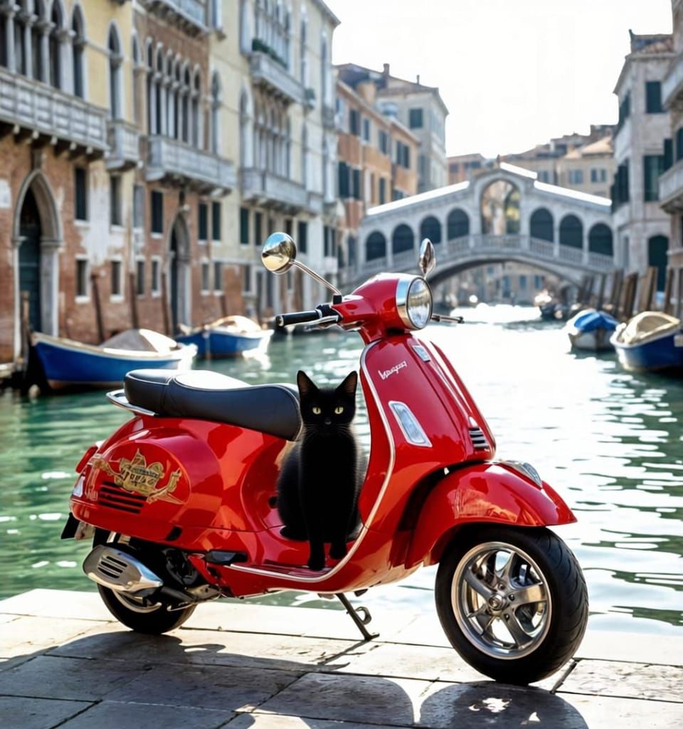 Realistic Vespa Dragon by Venice Canal HDR