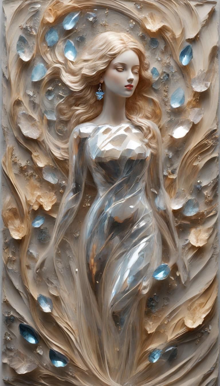 Motherhood as Impasto Crystal Woman