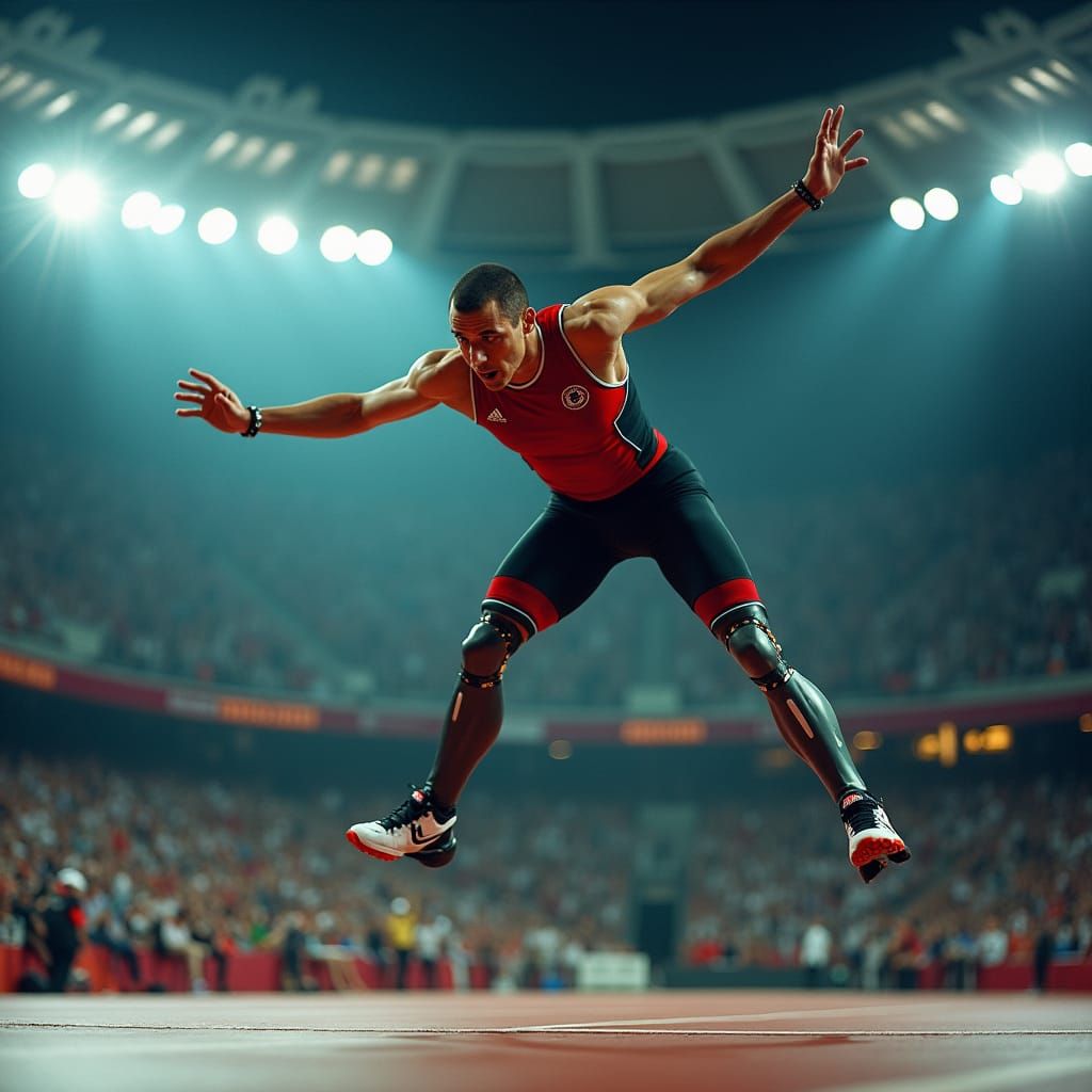 Paralympian High Jumper: Triumph of Human Spirit