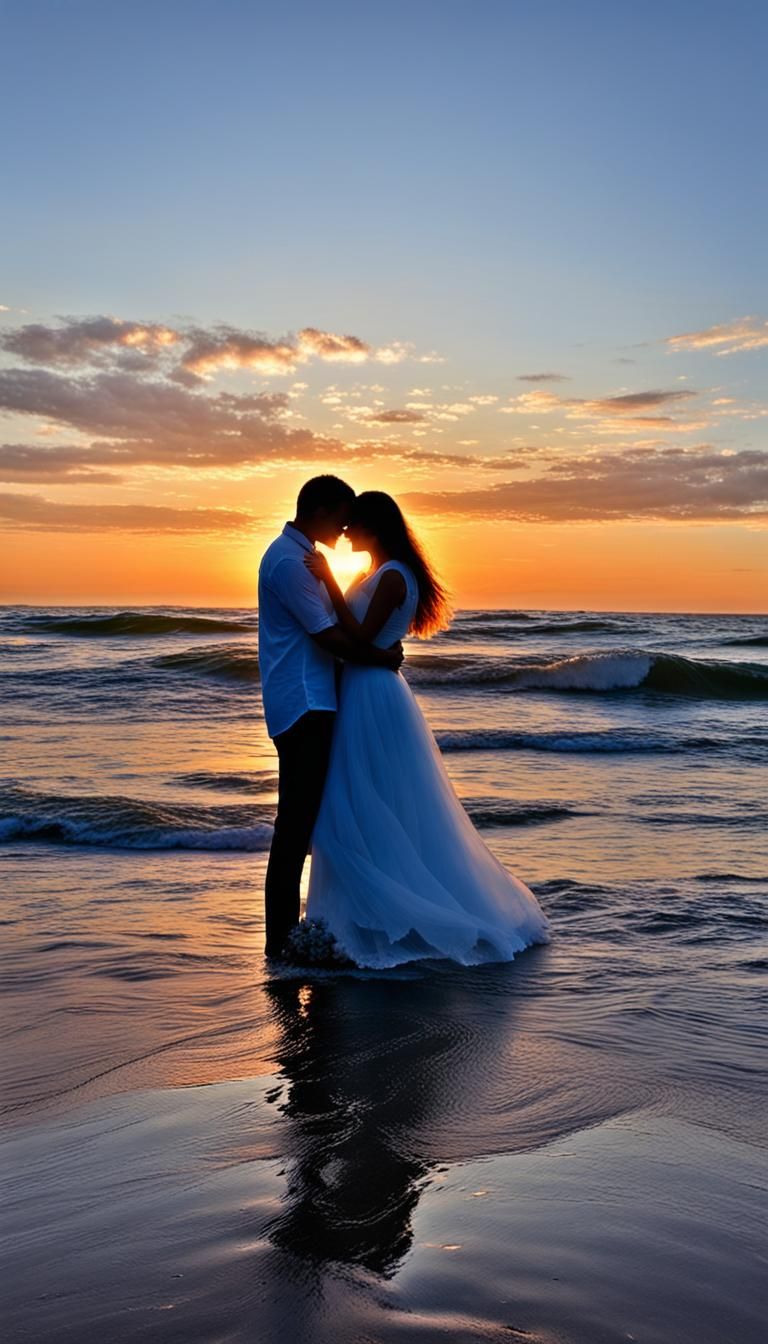 leaning into your embrace, sound of the waves crashing again...