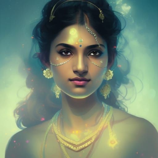 A beautiful Indian girl.