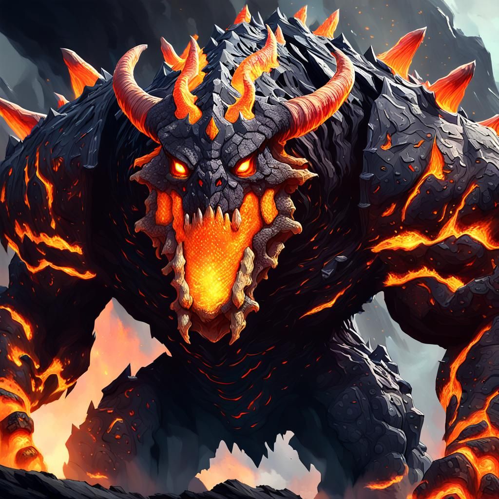 Colossal Fiery Behemoth Concept Art