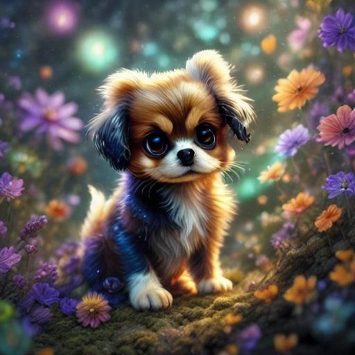Fantastical Cavalier King Charles Spaniel Painting