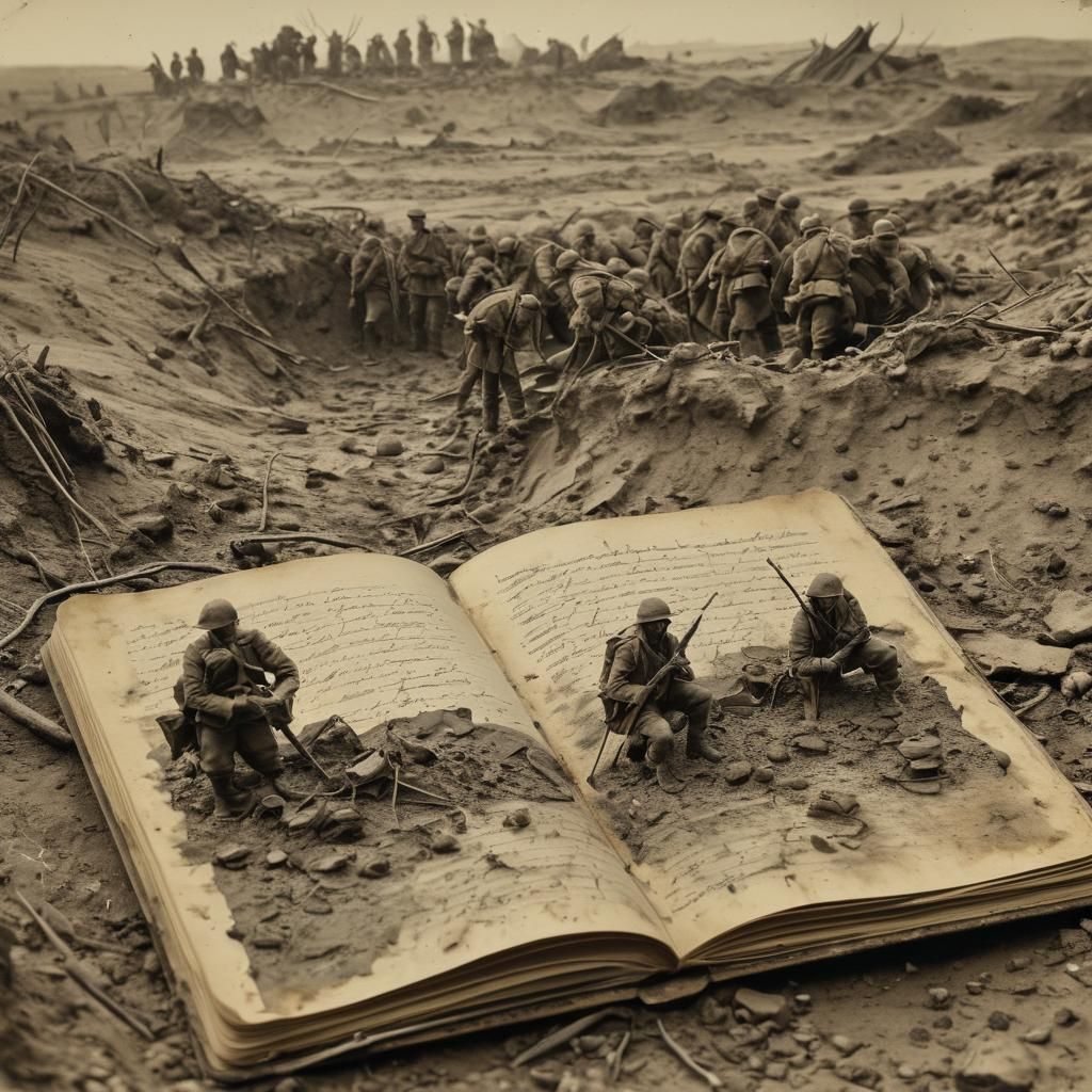 War Journalist's Notebook Reveals Battle Scene