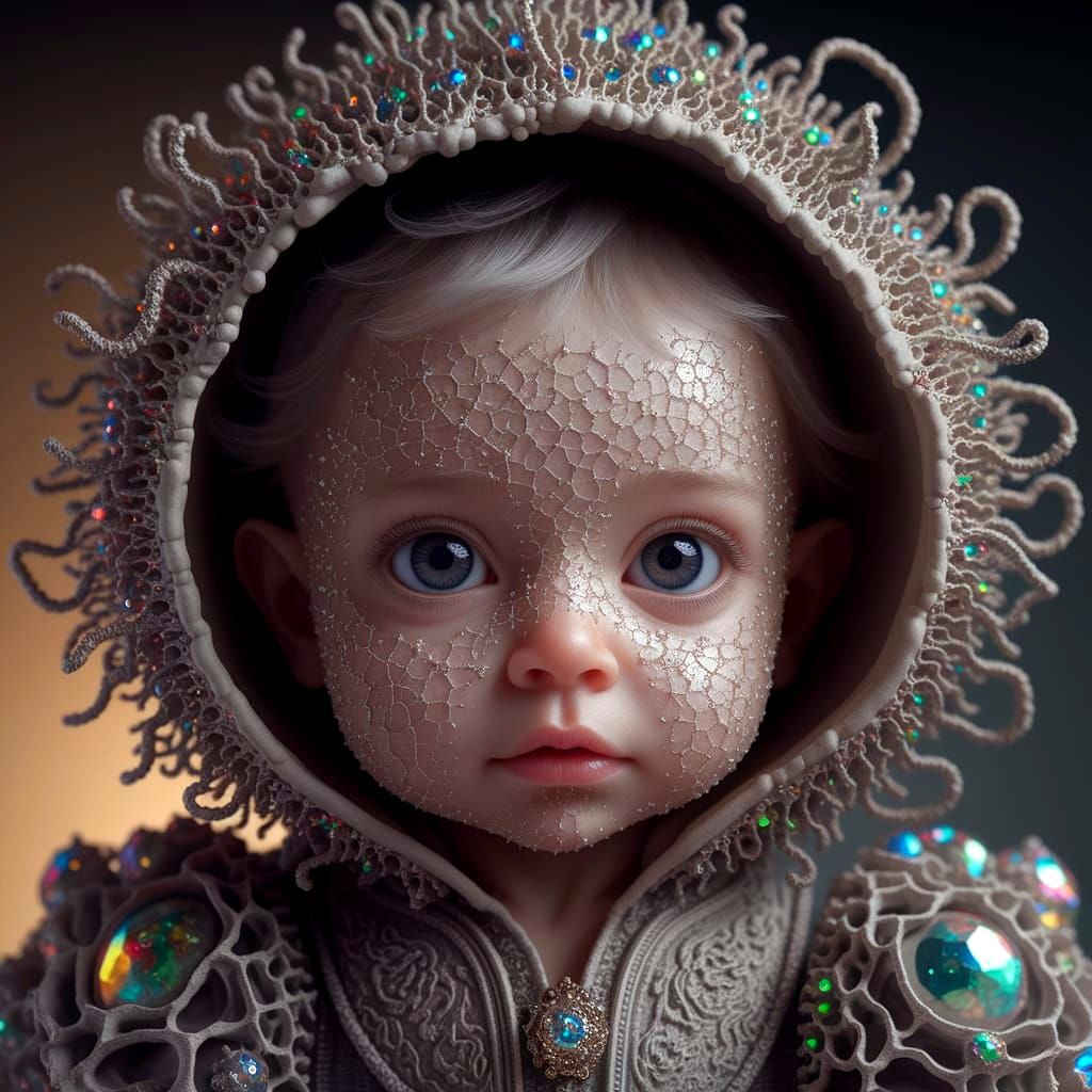 Adorable Baby Comet in Cosmic Galaxy