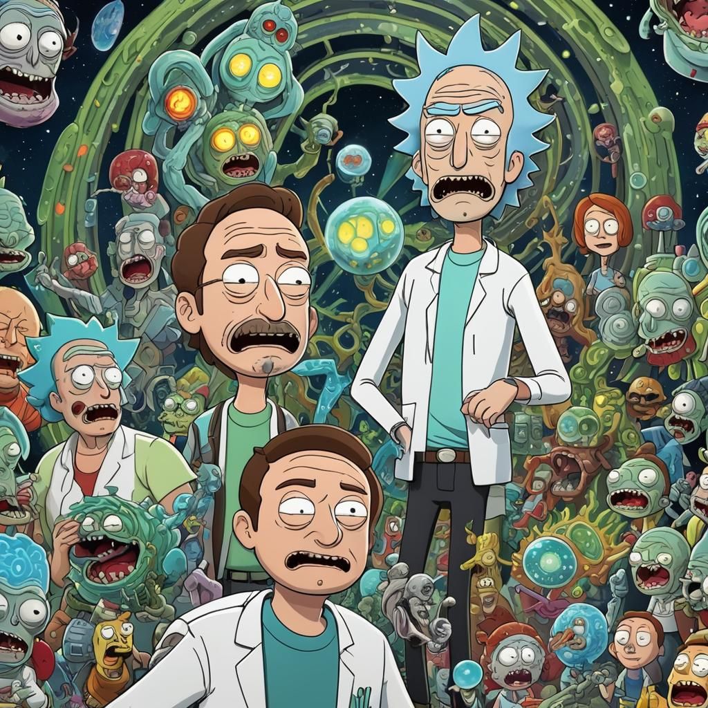 Rick and Morty's Rick as Family Guy Character