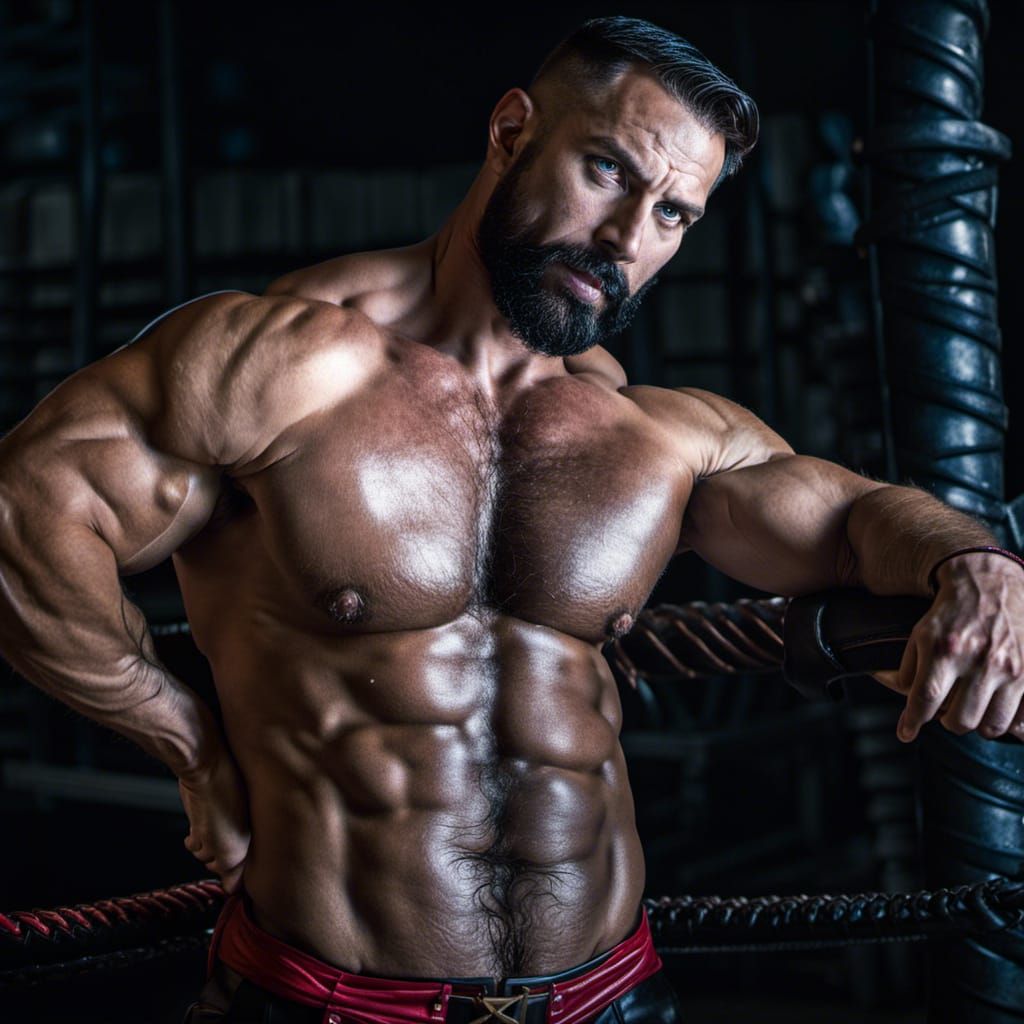 Demonic Watcher: Satyrs Wrestle in Backstreet Scene