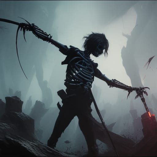 Skeleton Edward scissor-hands