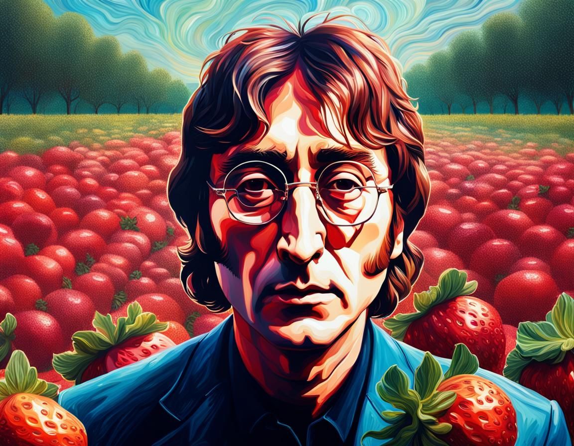 John Lennon in Strawberry Fields
