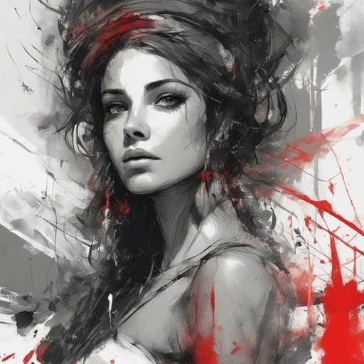 Brazilian Girl Portrait in 19th Century Style