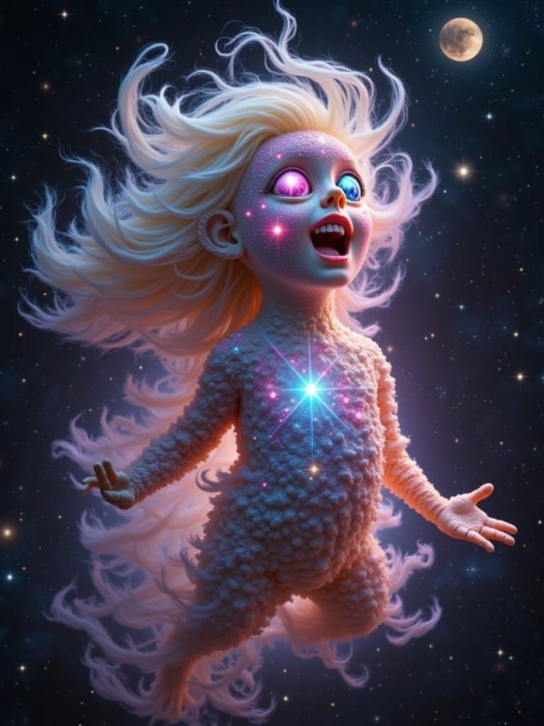 Ethereal Celestial Being of Nebulae and Stardust