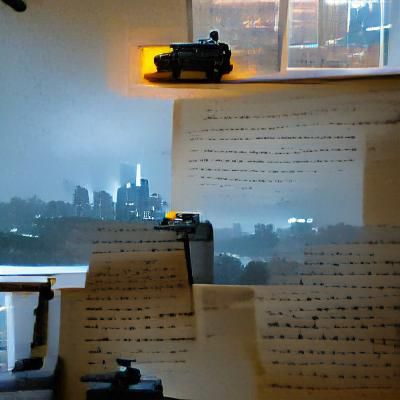 Creative Novel Writing Concept