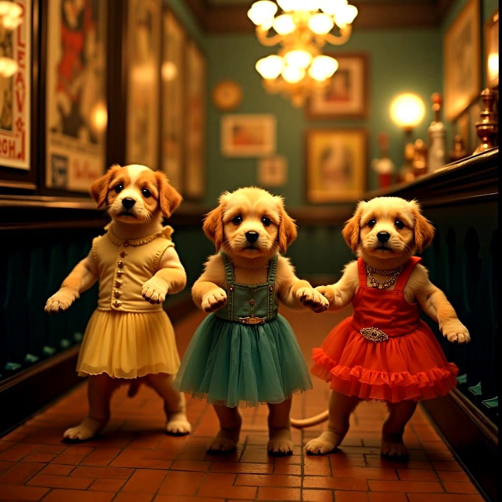 Puppy Flappers Charleston Dance-Off in Speakeasy