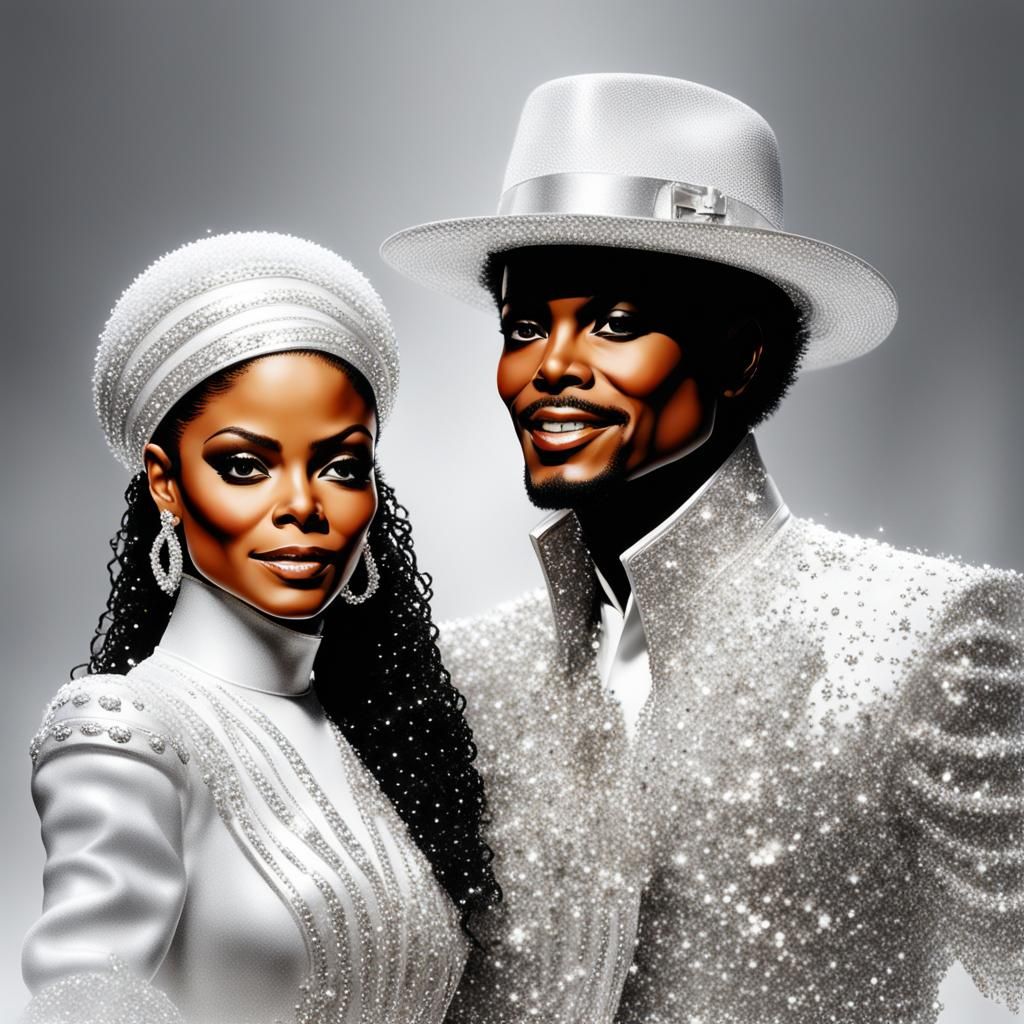 Michael and Janet Jackson: Realistic 16K Rendering