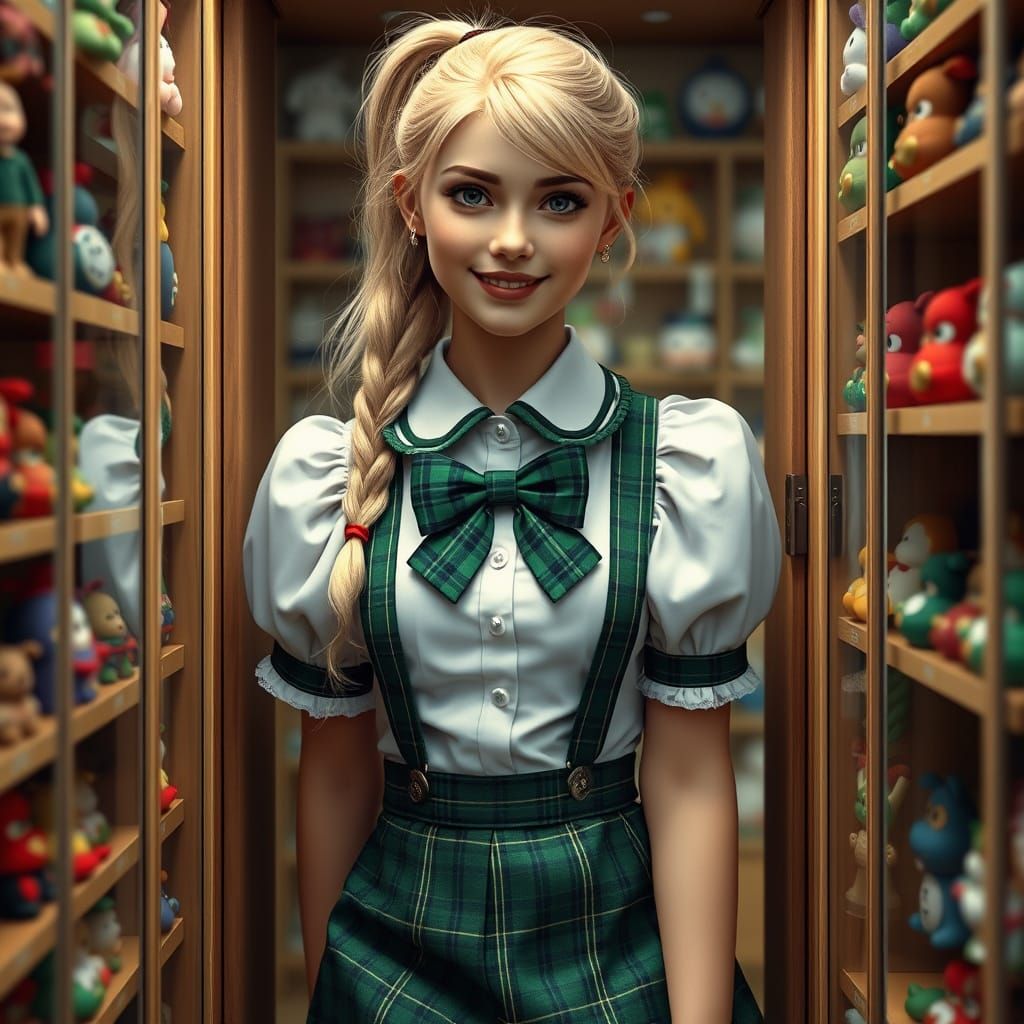 Lena in a Whimsical Toy Store Wonderland