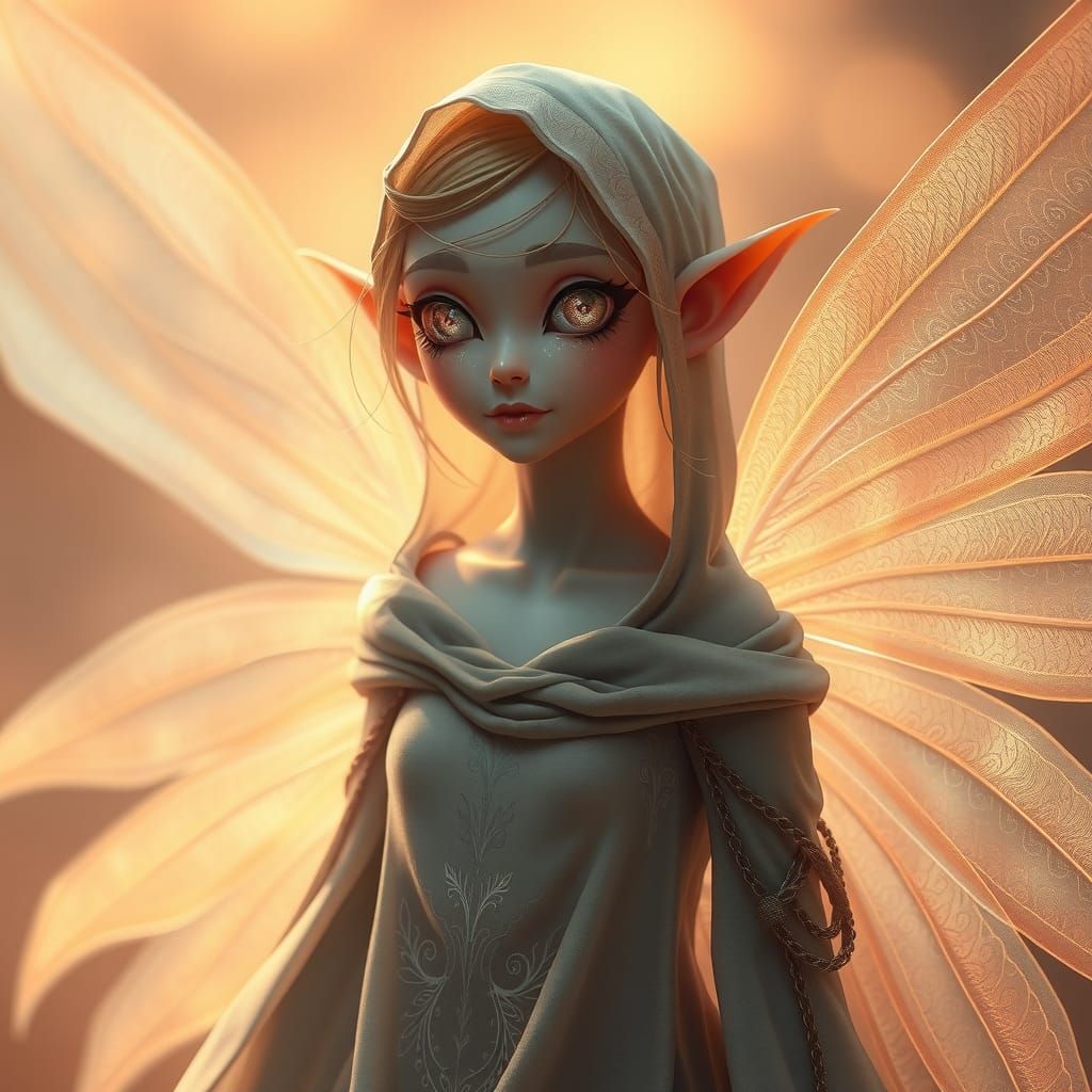Ethereal Fairy in Dreamy Landscape: Fantasy Concept Art