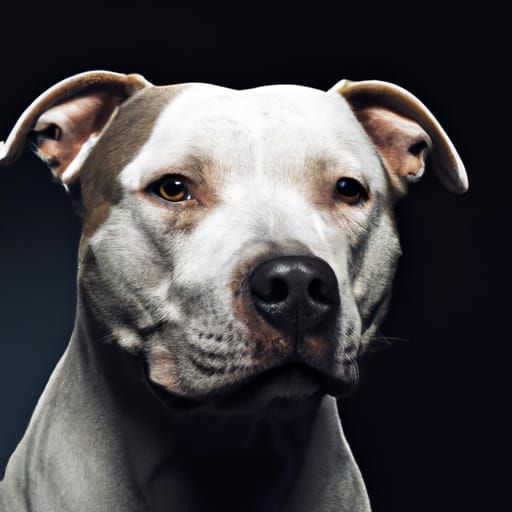 Striking Pitbull Portrait in Professional Style