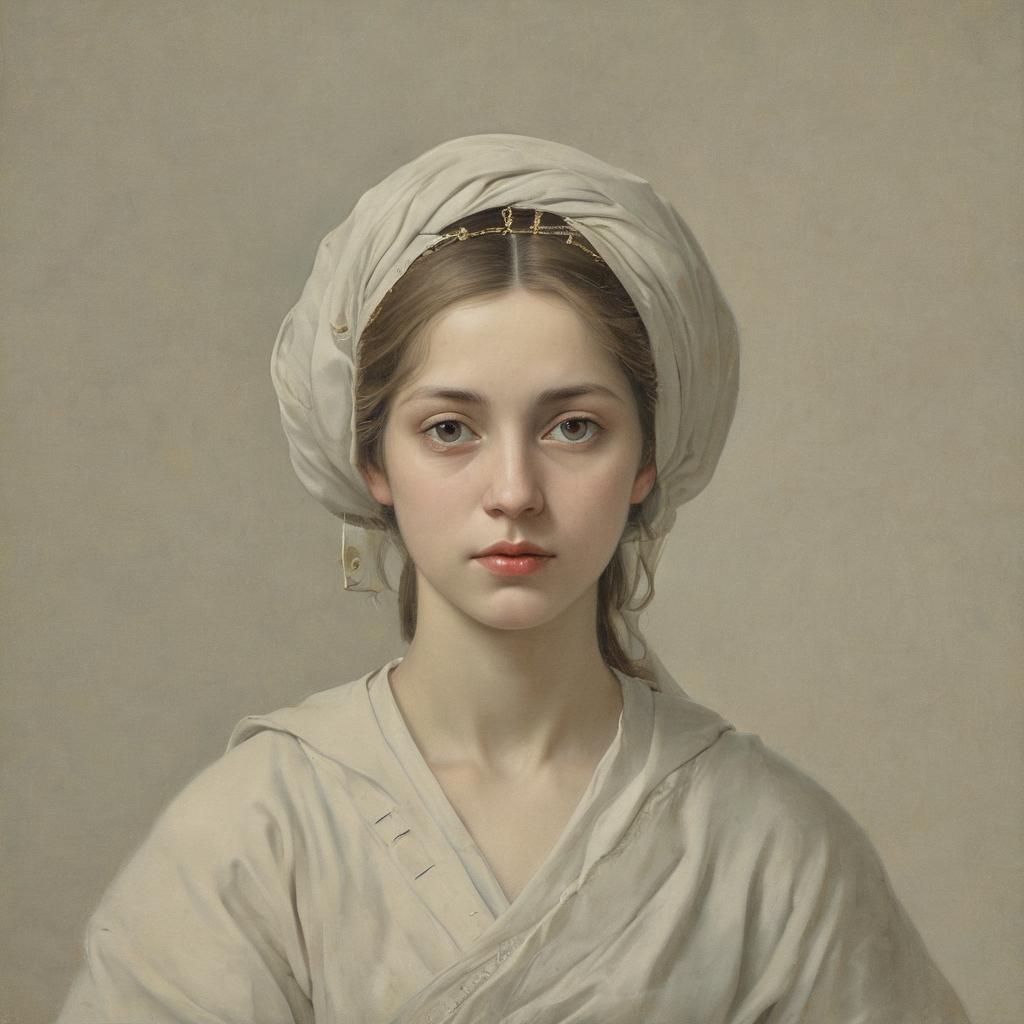 Classical Portrait in the Style of Old Masters