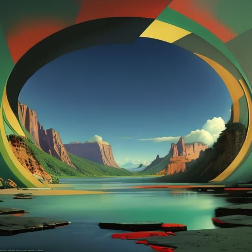 AI Generated Mountain Landscape