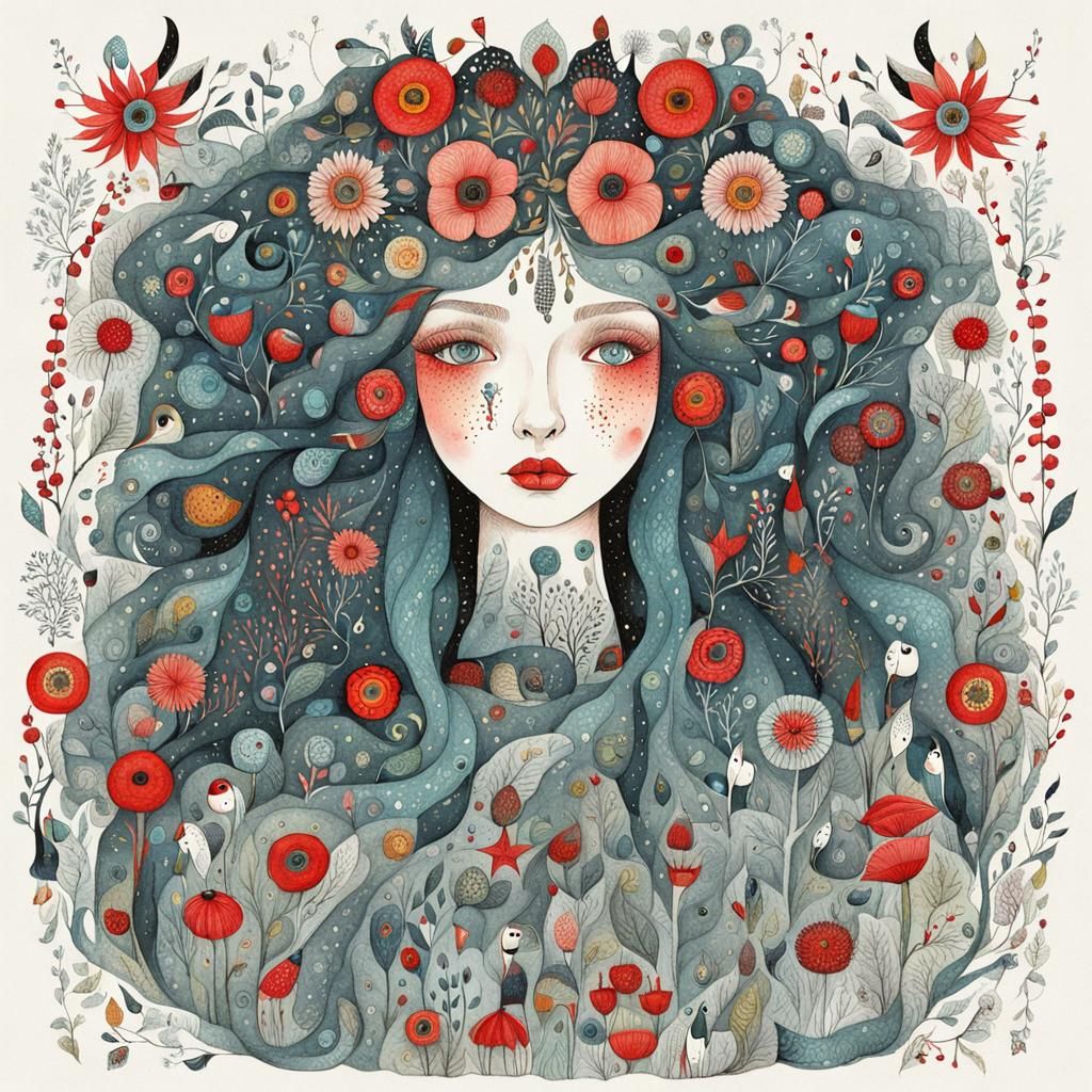 Detailed Whimsical Illustration