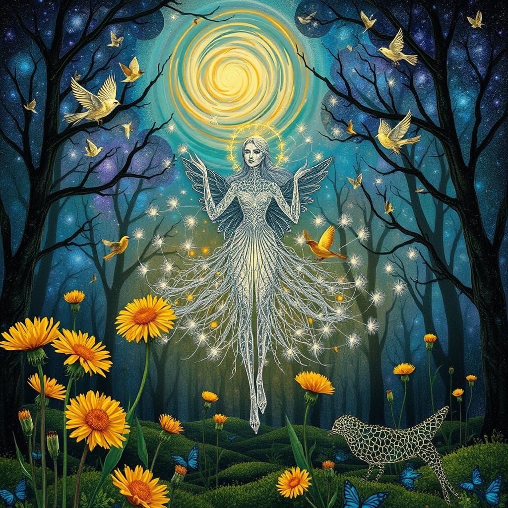 Lost Star Radiating Ethereal Glow in Dreamlike Landscape