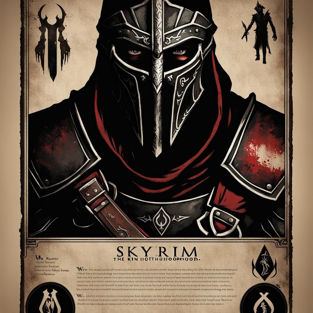 Skyrim Dark Brotherhood "We Know" Poster