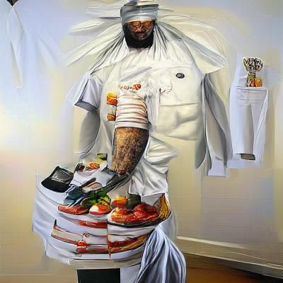 Powerful Chef Posing for the Camera