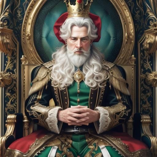 Detailed 3D Rendering of Old King Cole