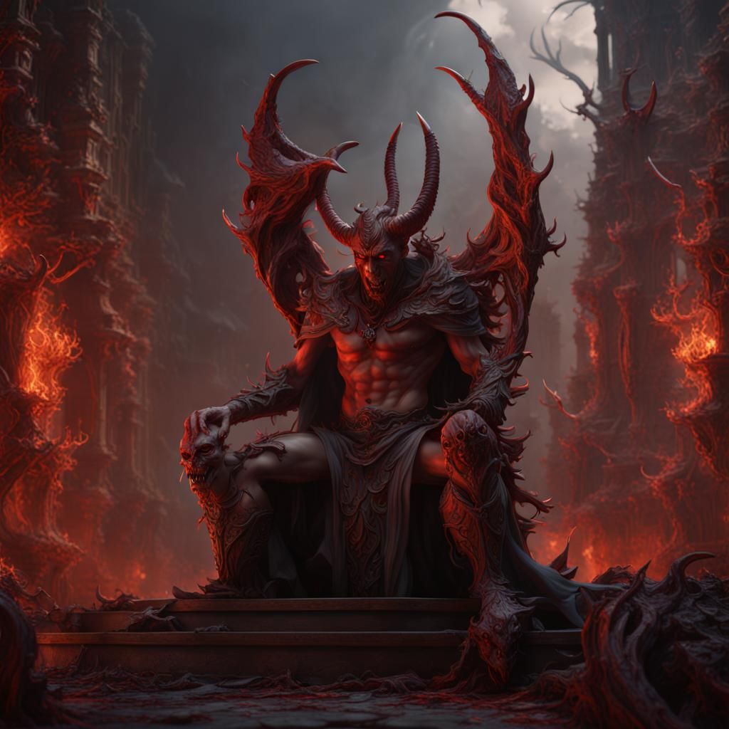 Detailed Matte Painting of The Devil
