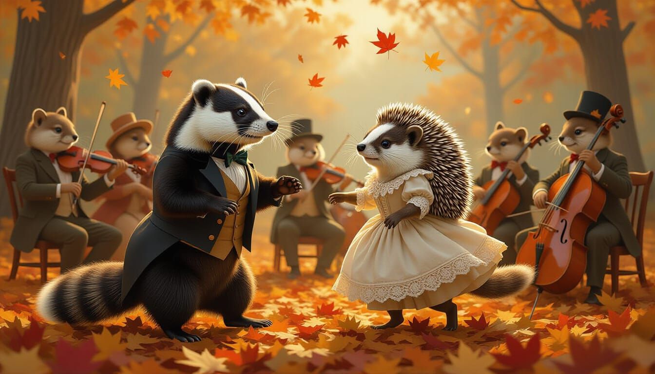 Victorian Autumn Ball with Animals in Costume