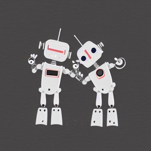 Robots in Love: An AI-Generated Image